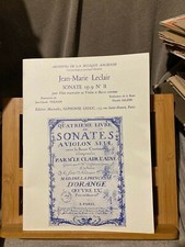 Leclair sonate flûte d'occasion  Rennes