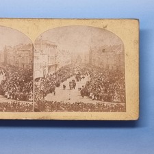 Foto real Anvers Antuérpia visualização estéreo 3D C1880 celebração desfile público Bélgica comprar usado Foto real Anvers Antuérpia visualização estéreo 3D C1880 celebração desfile público Bélgica comprar usado  Enviando para Brazil