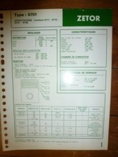 6701 fiche technique d'occasion  France