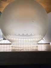 Antique round frosted for sale  PINNER
