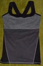 Camiseta sin mangas de yoga Soybu atlética corredor espalda camiseta sin mangas para mujer pequeña gris y negra segunda mano  Embacar hacia Mexico