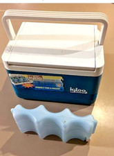 ice pack & Igloo Polar Six teal ice chest insulated cooler USA lunch box 6 cans comprar usado  Enviando para Brazil