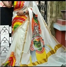 Kerala onam saree for sale  MANCHESTER