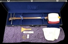 LISTO PARA TOCAR Shamisen JIUTA 地唄 Instrumento Musical Japonés L:99 cm Cuello W:2,9 cm segunda mano  Embacar hacia Mexico