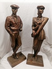 Vintage golfer sculptures for sale  PRESTATYN
