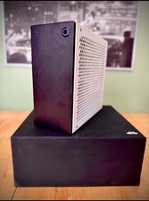 Estojo Densium 4 Plus V2 SFF Mini ITX branco com painel frontal de madeira preta, usado comprar usado  Enviando para Brazil