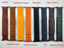 Pulseira Link de couro original Apple Watch 38MM/40MM/41MM/42MM 44MM/45MM/46MM/49MM comprar usado  Enviando para Brazil