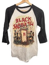 Camiseta concerto vintage 1981 Black Sabbath Mob Rules Tour manga 3/4 pequena comprar usado  Enviando para Brazil