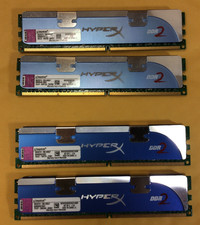 Usado, Kit de memória de desktop Kingston HyperX 8GB PC2-8500 [4x 2GB] DDR2 1066MHz ~TESTADO comprar usado  Enviando para Brazil