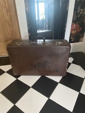 Vintage brown hardshell for sale  LIVERPOOL