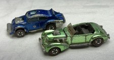 Vintage Hot Wheels Redline 1970 Green Classic Cord & 1970 Blue Evil Weevil comprar usado  Enviando para Brazil