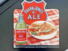 1940 Frank Jones Ale Portsmouth New Hampshire 12 1/2 x 13 1/2 suporte de papelão, usado comprar usado  Enviando para Brazil