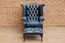 Chesterfield wingback armchair for sale  LONDON