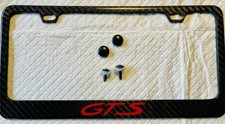Quadro de placa de licença de fibra de carbono GTS com parafusos, usado comprar usado  Enviando para Brazil
