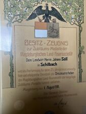 Schilbach 1918 besitzzeugnis gebraucht kaufen  Steinwiesen