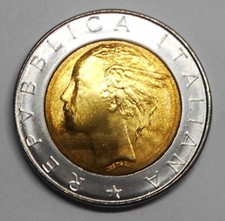 500 lire bimetallica usato  Bologna