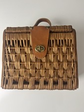 Vintage wicker basket for sale  LONDON