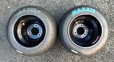 (2) Pneu de corrida MAXXIS HT3 11x6.00-6 Go Kart sobre rodas pretas comprar usado  Enviando para Brazil