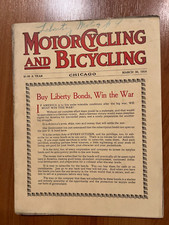 March 1918 motorcycling for sale  Buxton