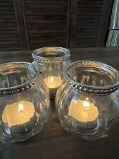 Candle holders glass for sale  SOUTHEND-ON-SEA