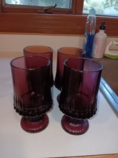 Purple wine goblets for sale  Plainfield