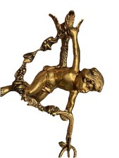 Vintage brass cherub for sale  Medford