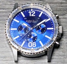 ▪� Caravelle New York ▪� 44MM ▪ 43A116 ▪ Mostrador azul Sunburst com cronógrafo, usado comprar usado  Enviando para Brazil
