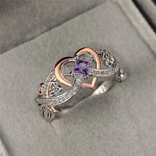 Silver amethyst diamond for sale  HINCKLEY