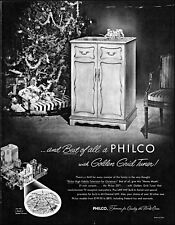 1952 Árvore de Natal Philco 21" console televisão foto vintage impressão anúncio adL45 comprar usado  Enviando para Brazil