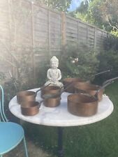 Set seven copper for sale  WALTON-ON-THAMES