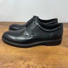 Ecco Atlanta Zwykłe palce Czarne Skórzane Derby Oxford Buty Męskie 46 US 12 12.5 Bez pudełka na sprzedaż Ecco Atlanta Zwykłe palce Czarne Skórzane Derby Oxford Buty Męskie 46 US 12 12.5 Bez pudełka na sprzedaż  Wysyłka do Poland