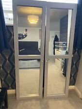 Wooden mirrored wardrobe for sale  SHEFFIELD