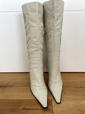 Weiße lederstiefel marke gebraucht kaufen  Korschenbroich