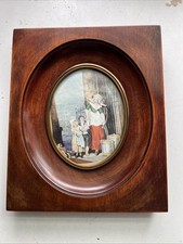 Moldura oval francesa com estampa vintage 6,5” X 5,25”. Imagem 3,5”x 3”, usado comprar usado Moldura oval francesa com estampa vintage 6,5” X 5,25”. Imagem 3,5”x 3”, usado comprar usado  Enviando para Brazil