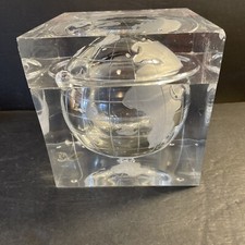 Balde de gelo acrílico grão World Globe Moon 7" usado em bom estado, usado comprar usado Balde de gelo acrílico grão World Globe Moon 7" usado em bom estado, usado comprar usado  Enviando para Brazil