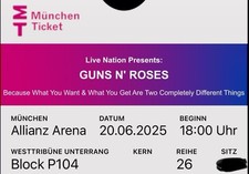 Guns roses tickets gebraucht kaufen  München