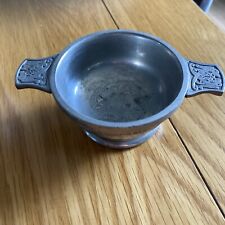 Celtic pewter quaich for sale  LINCOLN