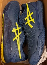 Asics Gel Resolution 9 US Wide / EUR 42.5 Mako Blue / Safety Yellow, usado comprar usado  Enviando para Brazil