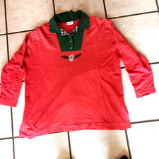 Rotes sweatshirt trachtenshirt gebraucht kaufen  Deutschland