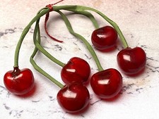 cerejas vintage década de 1940 vermelho celulóide 1 pacote Alemanha, usado comprar usado  Enviando para Brazil