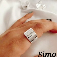 Anello fascia argento usato  Italia