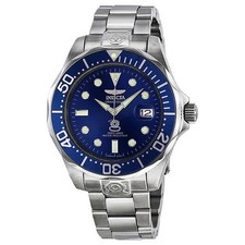 Invicta Grand Diver relógio masculino mostrador azul aço inoxidável 3045, usado comprar usado  Enviando para Brazil
