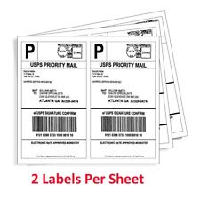 200-4000 Meia Folha 8.5x5.5 etiquetas de entrega 2/Folha de etiquetas auto adesivas comprar usado  Enviando para Brazil