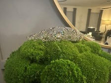 Tiara Coroa Acessórios de Cabelo de Casamento Joia de Cabelo Feminina Fantasia Marmelo de Noiva comprar usado  Enviando para Brazil