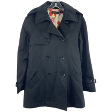 Casaco feminino Context preto peito duplo ervilha mistura de algodão tamanho médio usado comprar usado Casaco feminino Context preto peito duplo ervilha mistura de algodão tamanho médio usado comprar usado  Enviando para Brazil