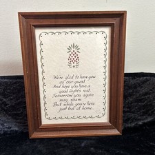Calligraphed welcome sign for sale  Oakwood
