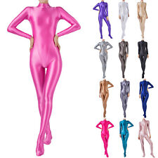 Macacão elástico feminino brilhante bodysuit completo peça única bodystocking  comprar usado  Enviando para Brazil