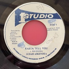 Judah Askendea - 'Rasta Tell You' 7" 45RPM Roots Reggae Jamaica Studio One x     comprar usado  Enviando para Brazil