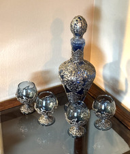 Vintage blue decanter for sale  Fowlerville