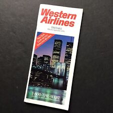 Western airlines timetable for sale  Conyers